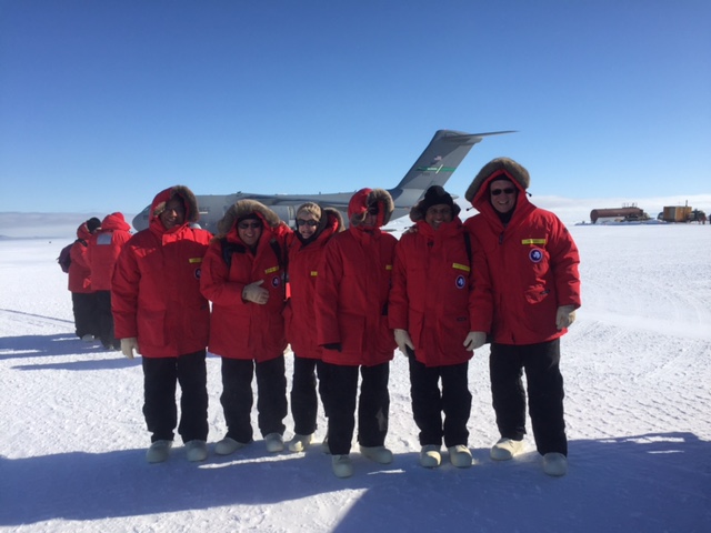 Landing in Antartica